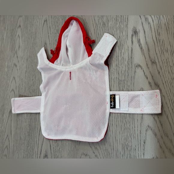 NWOT Fabdog Red Raincoat In Xs - Picture 4 of 8